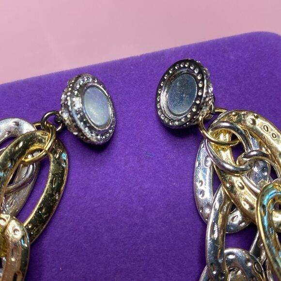 💛 Classic Miche Gold & Silver Tone Multi Chain Bracelet - Picture 3 of 4